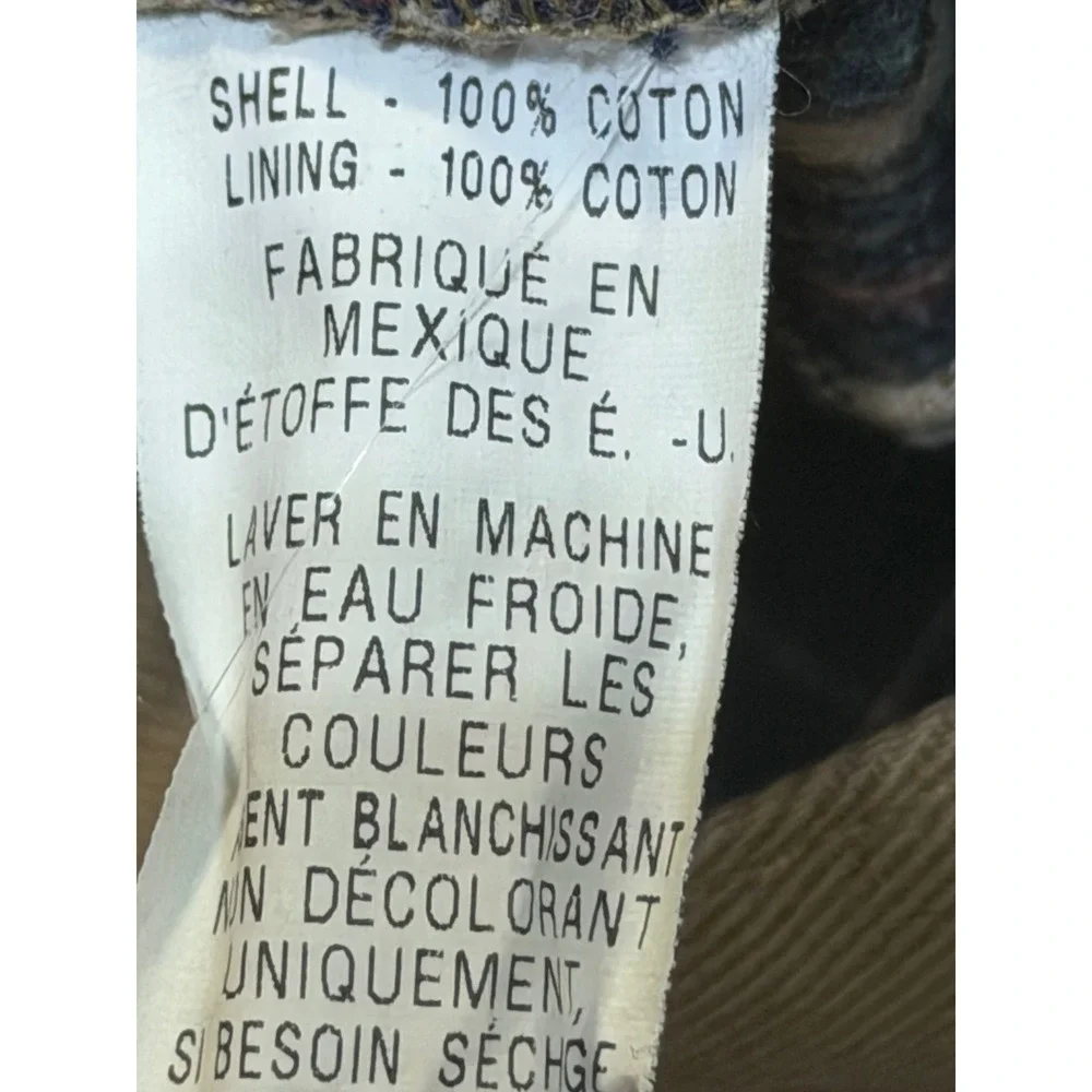 LL Bean Flannel Lined Chino Pants Mens 38x36 Khaki Tan Plaid Natural Fit Cotton